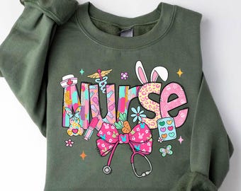Easter Nurse Png Sublimation Design, Easter Bunny Png, Easter Png, Happy Easter Png, Easter Nurse Png, Nurse Life Png, Nursing Png Download