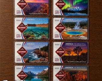 Funda para pase de parques nacionales, funda para tarjeta de America The Beautiful