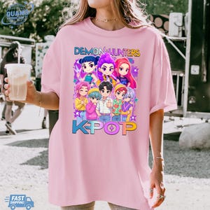 Kpop Huntrix Shirt, Kpop Demon Hunters Shirt, Kpop Huntrix Tee, Mira, Rumi, Zoey, Derpy Tiger Tee, Gift for Huntrix fans, Saja Boys Fans