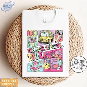 The Back to School Teacher Tour Shirt, Teacher Tour Tee, Concert Tour Teacher Back to School Shirt, Elementary Middle School Teacher Tee