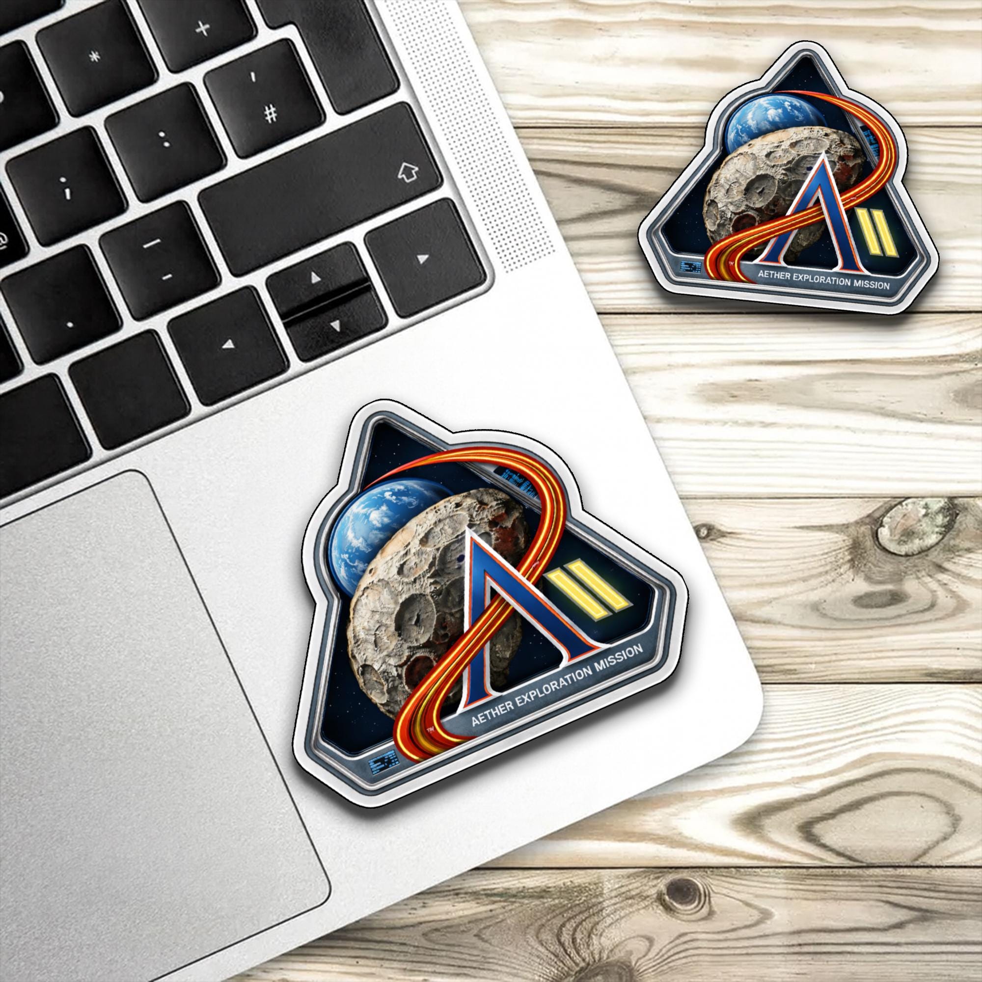 Artemis II Mission Pach Sticker, NASA Retro Space Logo, Waterproof ...