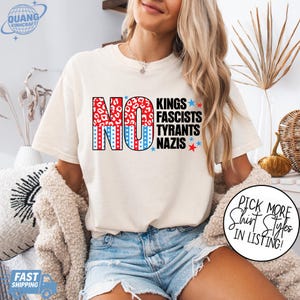 No Kings in America Shirt, Political Statement, Anti-MAGA, Protest Apparel, Resist Tee, Rejecting Republican Oligarchy