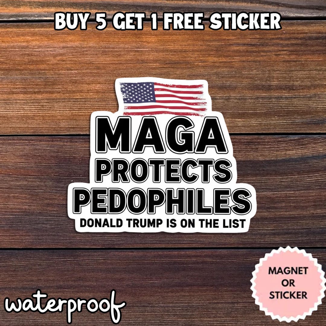 Round Maga Sticker Anti-maga Political Protest Sticker | Water-resistant Vinyl - Etsy