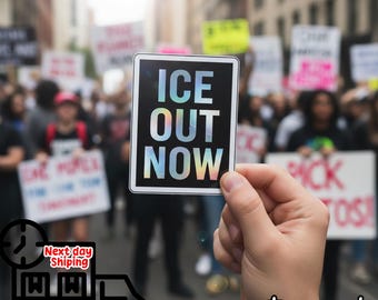 Pegatina "Abolir ICE", activista de derechos humanos, imán político