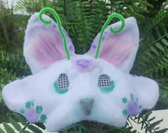 Therian Cat Mask - Pink Alien Cat - Etsy
