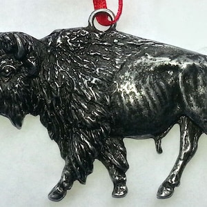 Bison Ornament All Metal National mammal buffalo