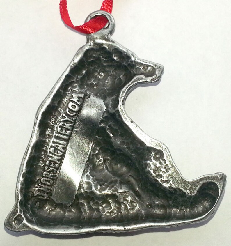 Sitting Grizzly Bear Ornament Christmas All Metal Made in - Etsy