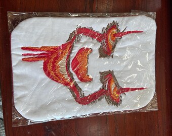 Evil Clown Face Mug Rug (faces of horror 1)