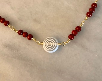 Iron Man Inspired Fandom Bounding beaded necklace