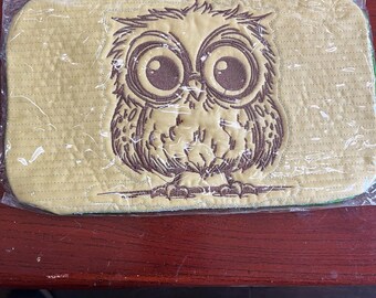 Baby Owl Mug Rug