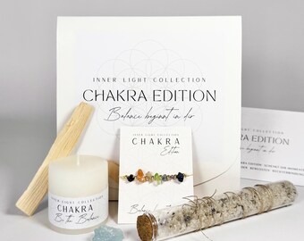 Chakra Healing Box mit Ritual – Energy Cleansing Kit | Chakra Set | Spiritual Gift Box | Meditation & Self Care Geschenk