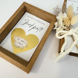 Annoncer une grossesse, coffret cadeau avec cœur à gratter, tu vas être papa, grand-mère, grand-père, tante, oncle, carte jackpot – carte à gratter