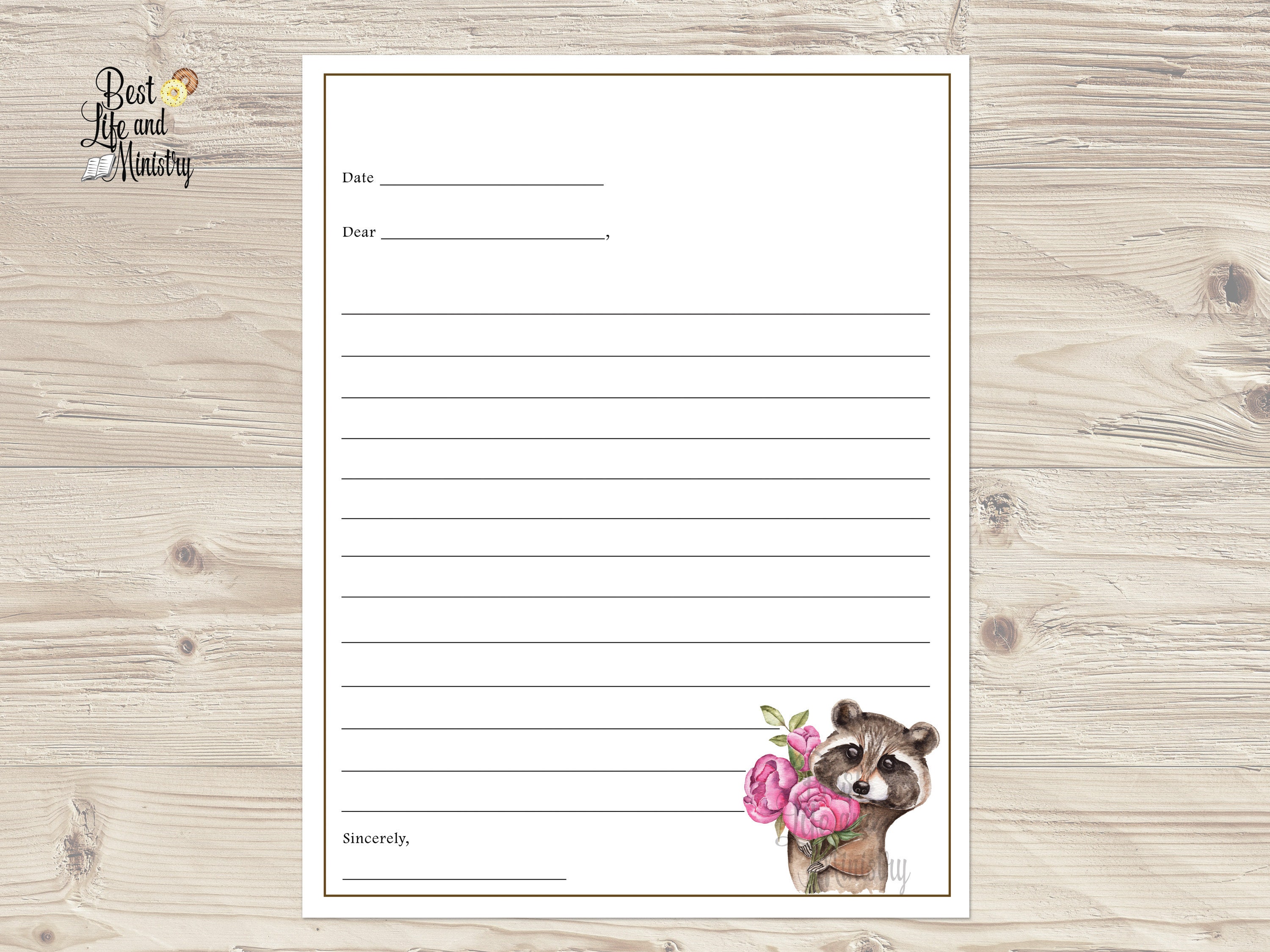 JW Kids Letter Writing Paper Kids Field Service Supplies JW Letterhead  Design Kids Instant Download 