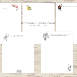 Pacote de redação de cartas JW | Escritura papel timbrado | Ministério JW | Artigos de papelaria | Sem linhas | Download instantâneo