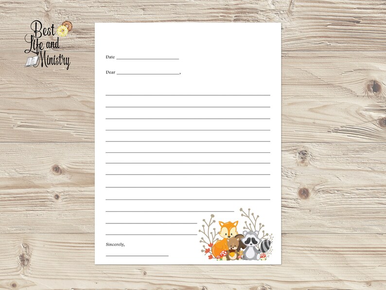 JW Kids Letter Writing Paper Kids Ministry Service Supply ...