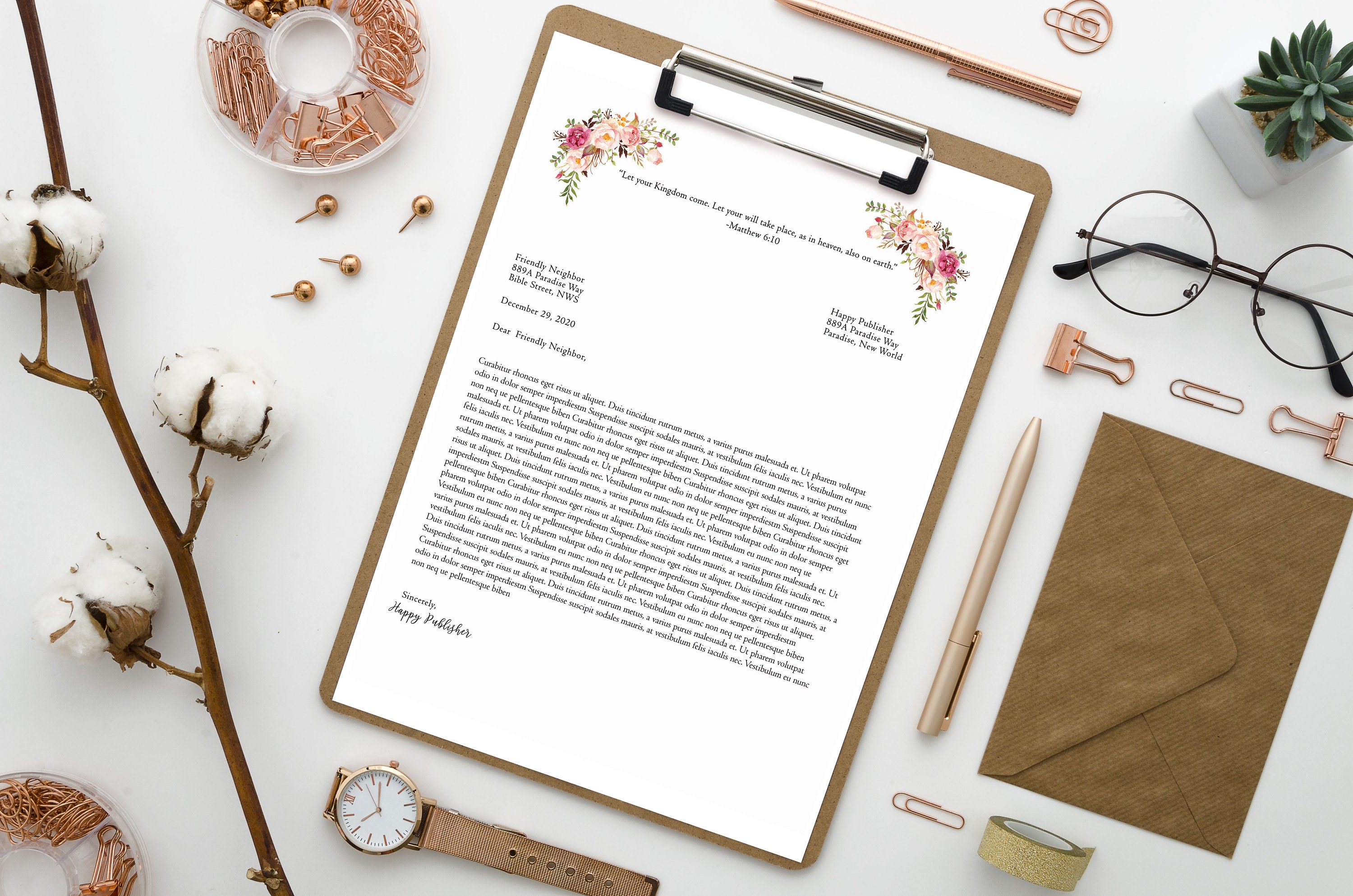 JW Letter Writing Bundle Scripture Letterhead JW Ministry Etsy