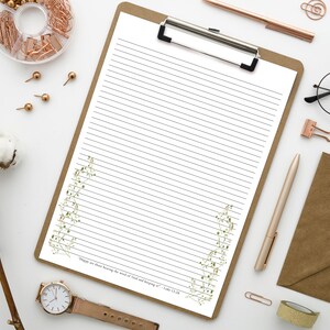 Papel para escrever cartas JW | Suprimentos para serviços de campo | Felizes aqueles que ouvem a palavra | Lucas 11:28 | Escrita de cartas bíblicas | Download instantâneo