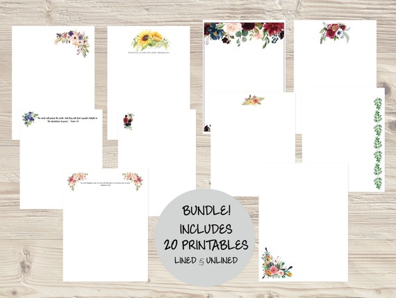 JW Letter Writing Bundle Printable Letter Writing Sheets
