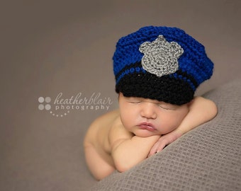 police Newborn Beanie NEW Newborn Hospital Hats Police coming home hat