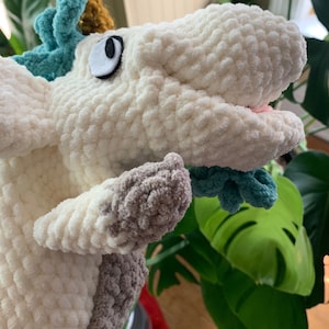 Crochet Unicorn puppet, Bluey Unicorse, Unicorse, amigurami, teal unicorn puppet, handmade puppet, crochet, Unicorn squishy, Bluey Bingo toy