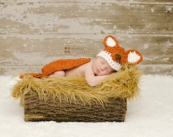 Baby boy hat, baby girl hat, fox hat, fox, crochet fox, photo prop, baby shower gift, crochet newborn fox, baby fox set, fox nursery