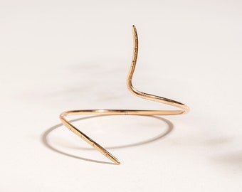 Minimalist Cuff, Rose Gold Cuff, Arm Jewelry, Summer Jewelry, Cuff Bracelet, Adjustable Cuff, Arm Cuff, Gold Arm Bracelet, Snake Bracelet