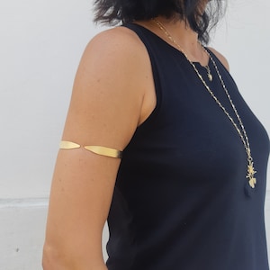 Arm Band, Gold Armlet, Arm Cuff, Upper Arm Bracelet, Arm Accessories, Upper Arm Cuff, Upper Arm Band, Gold Cuff Bracelet, Adjustable Armband