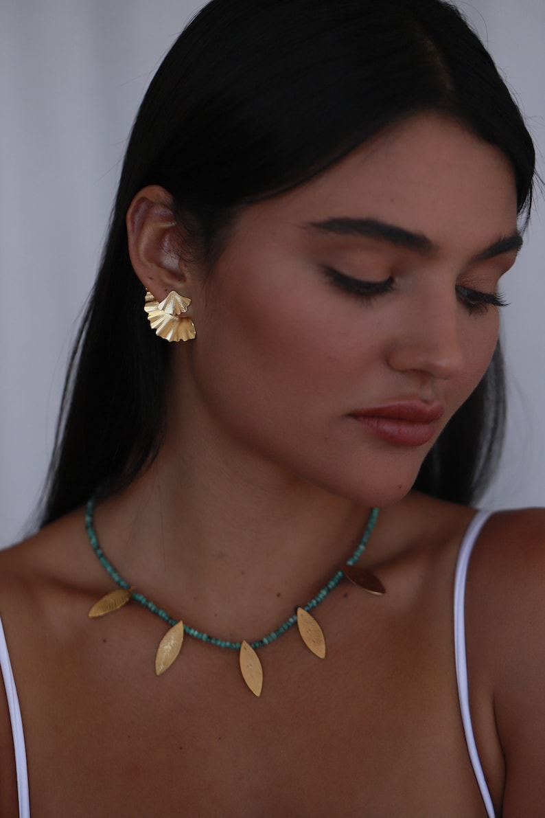 Gold Jacket Earrings Rose Gold Ear Jacket Earrings Gold Etsy