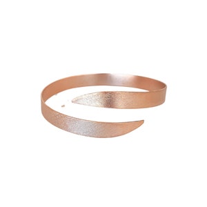 Armlet, Upper Arm Bracelet, Open Cuff Bracelet, Body Jewelry, Arm Accessories, Rose Gold Cuff, Boho Gold Bracelet, Adjustable Cuff Bracelet image 3