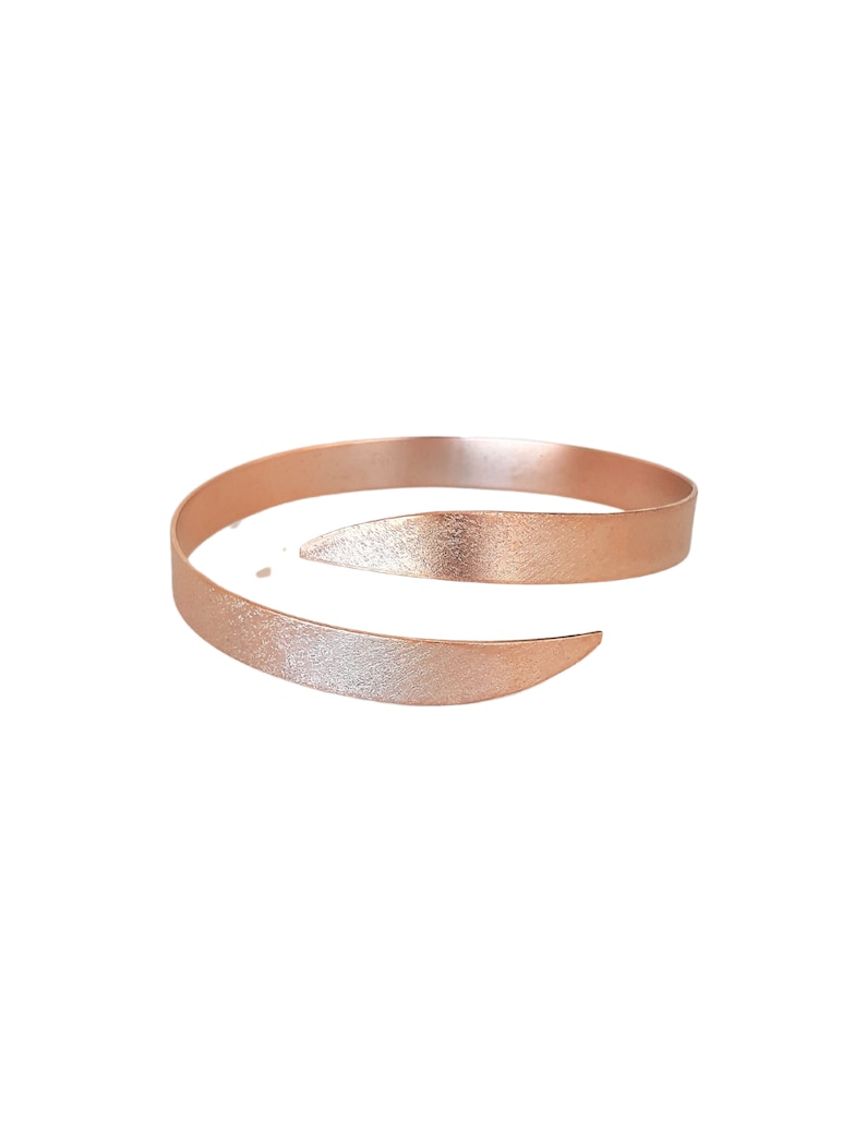 Armlet, Upper Arm Bracelet, Open Cuff Bracelet, Body Jewelry, Arm Accessories, Rose Gold Cuff, Boho Gold Bracelet, Adjustable Cuff Bracelet image 3