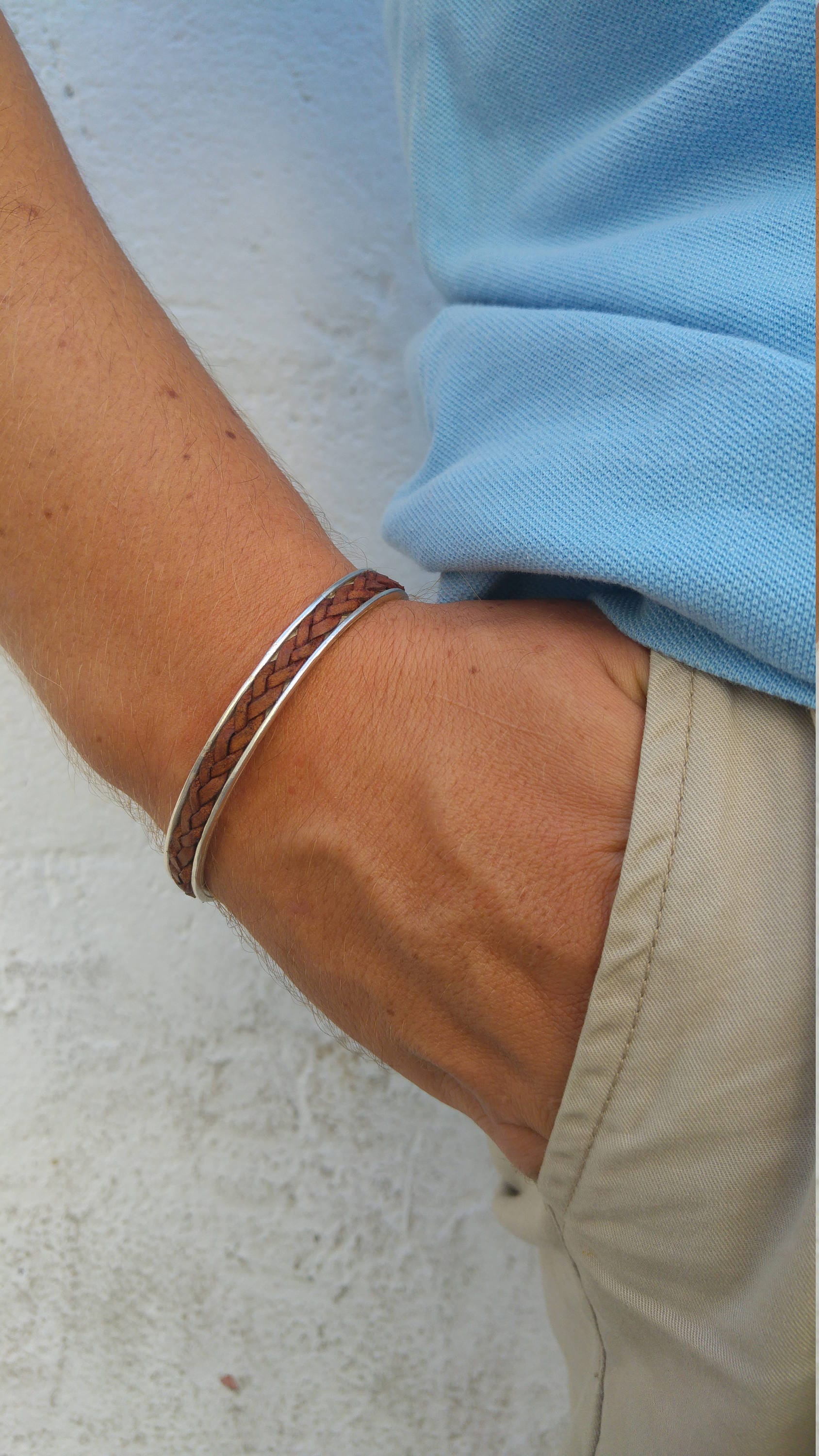 Men's Bracelets, Leather, Gold & Silver Bracelets for Men