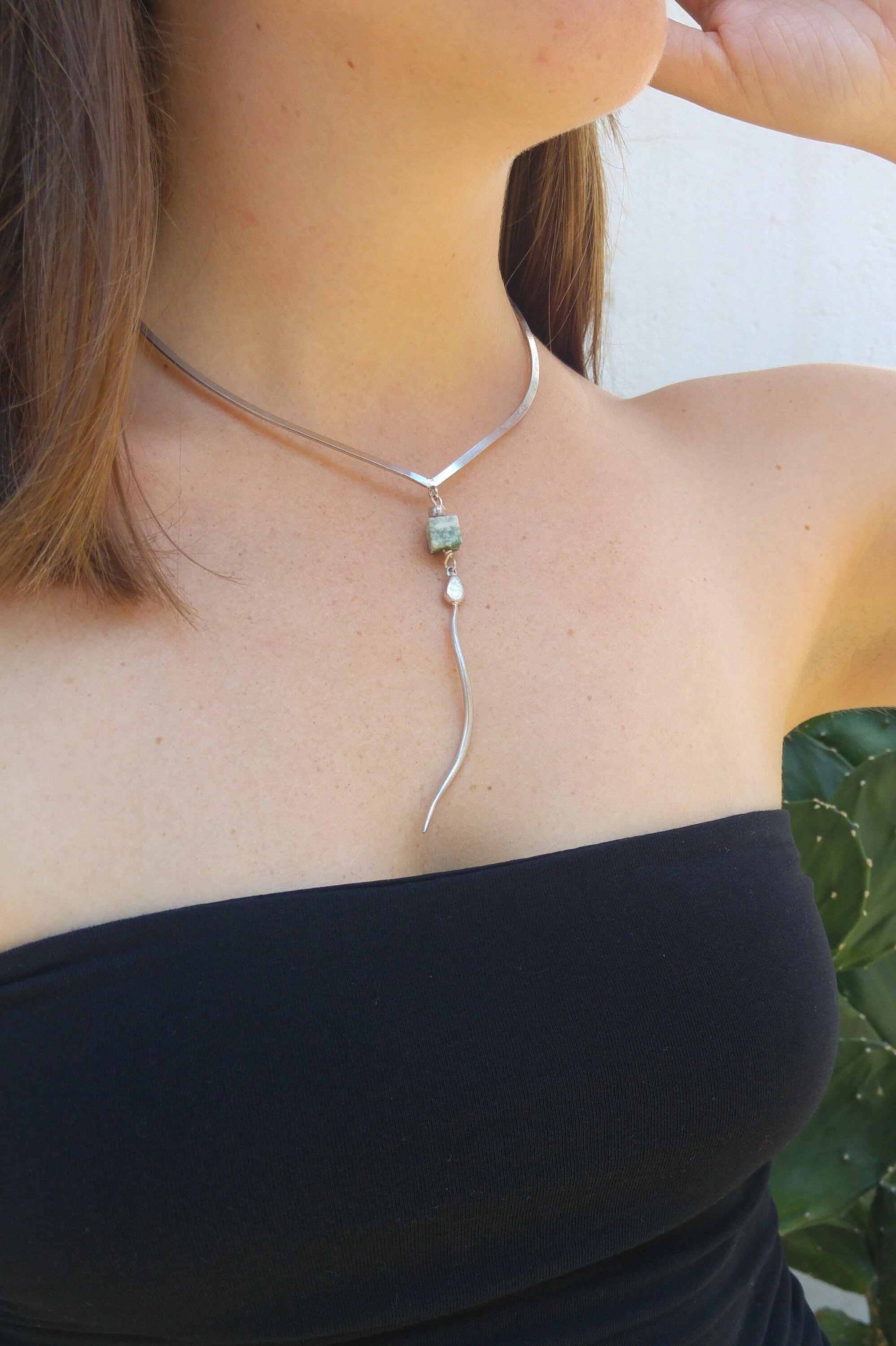 Gold Wire Choker Necklace Collar Necklace for Women Cuff Etsy