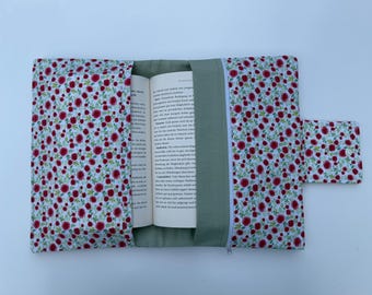 Handmade book cover made from 100% cotton