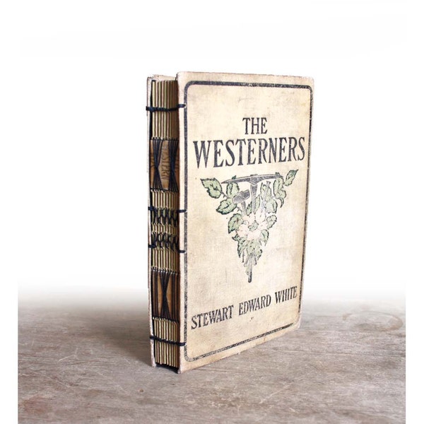 The Westerners- Handstitched Journal from Vintage Book