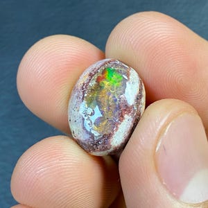 Mexican Fire Opal on Matrix: AA Quality Gemstone, 8.70 Carats