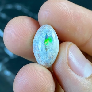 Natural Mexican Matrix Opal with Brilliant Color Play | Collectible Fire Opal Gemstone | 17X10X5 mm