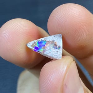 Amazing Water opal on Matrix with is beautiful sparkles. AAA Quality. 2.50 carats, 12X9X3 mm. Natural fire opal, Cabochons,