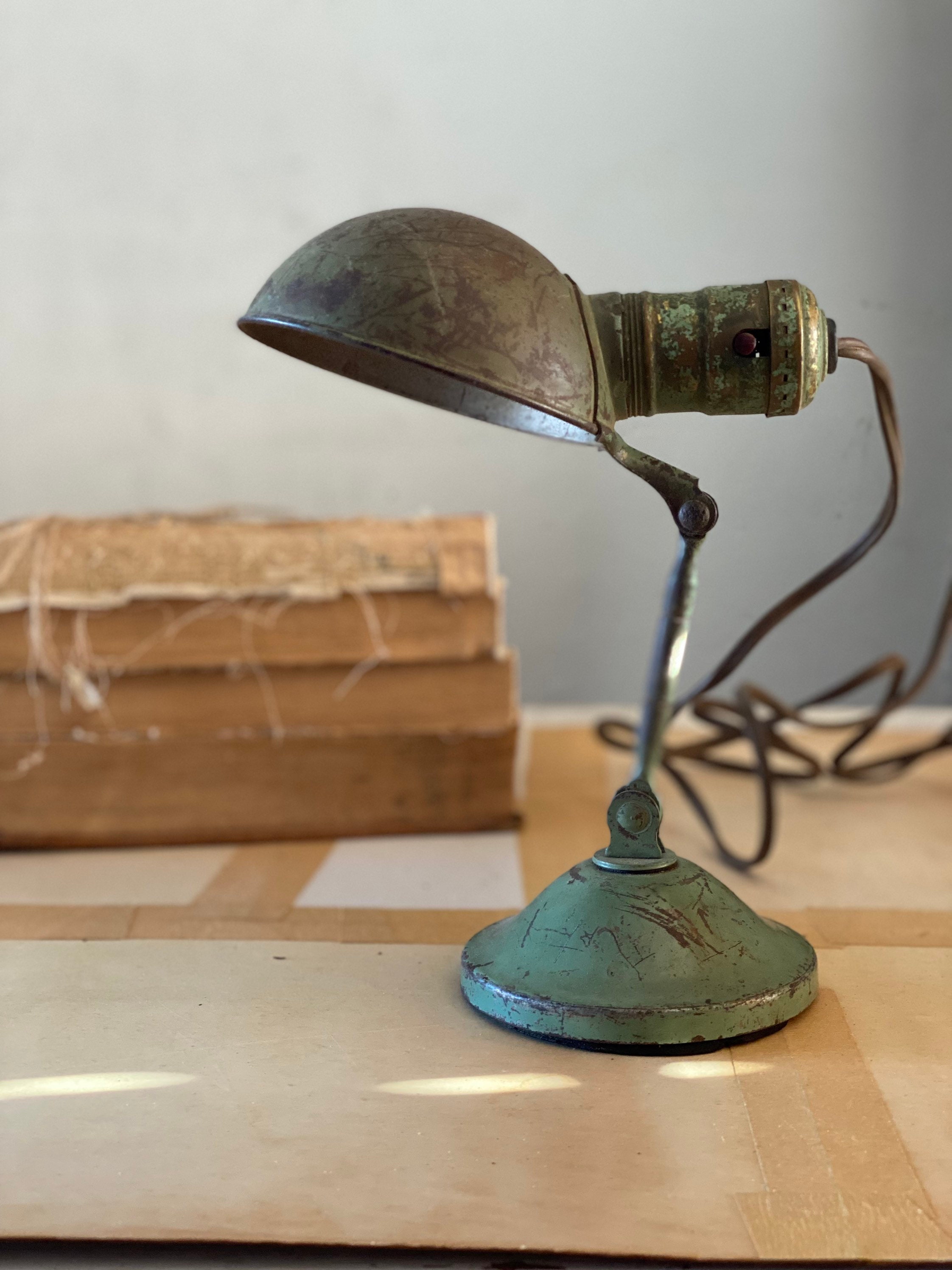 Governable Fortælle Trampe Vintage Articulating Clamp on Green Lamp Gacor Handi Lamp - Etsy