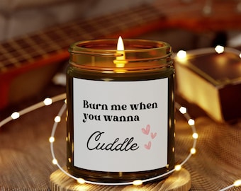 Vela de regalo de aniversario, regalo romántico para novia, día de San Valentín, vela acogedora, lindo regalo para pareja, vela de amor, regalo para él, regalo para una noche de cita.