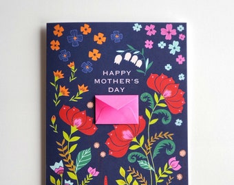 Folksy Florals - Mother's Day Card