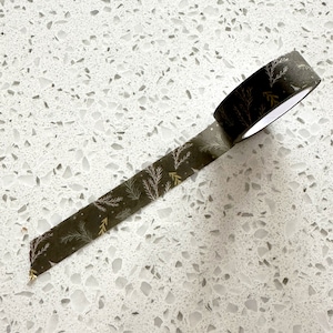 Bande Washi de fougère de minuit des Fêtes