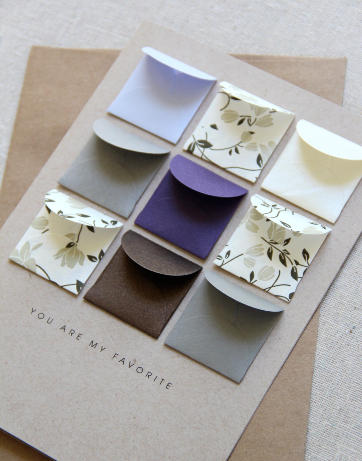 You Are My Favorite Tiny Envelopes Card - Etsy