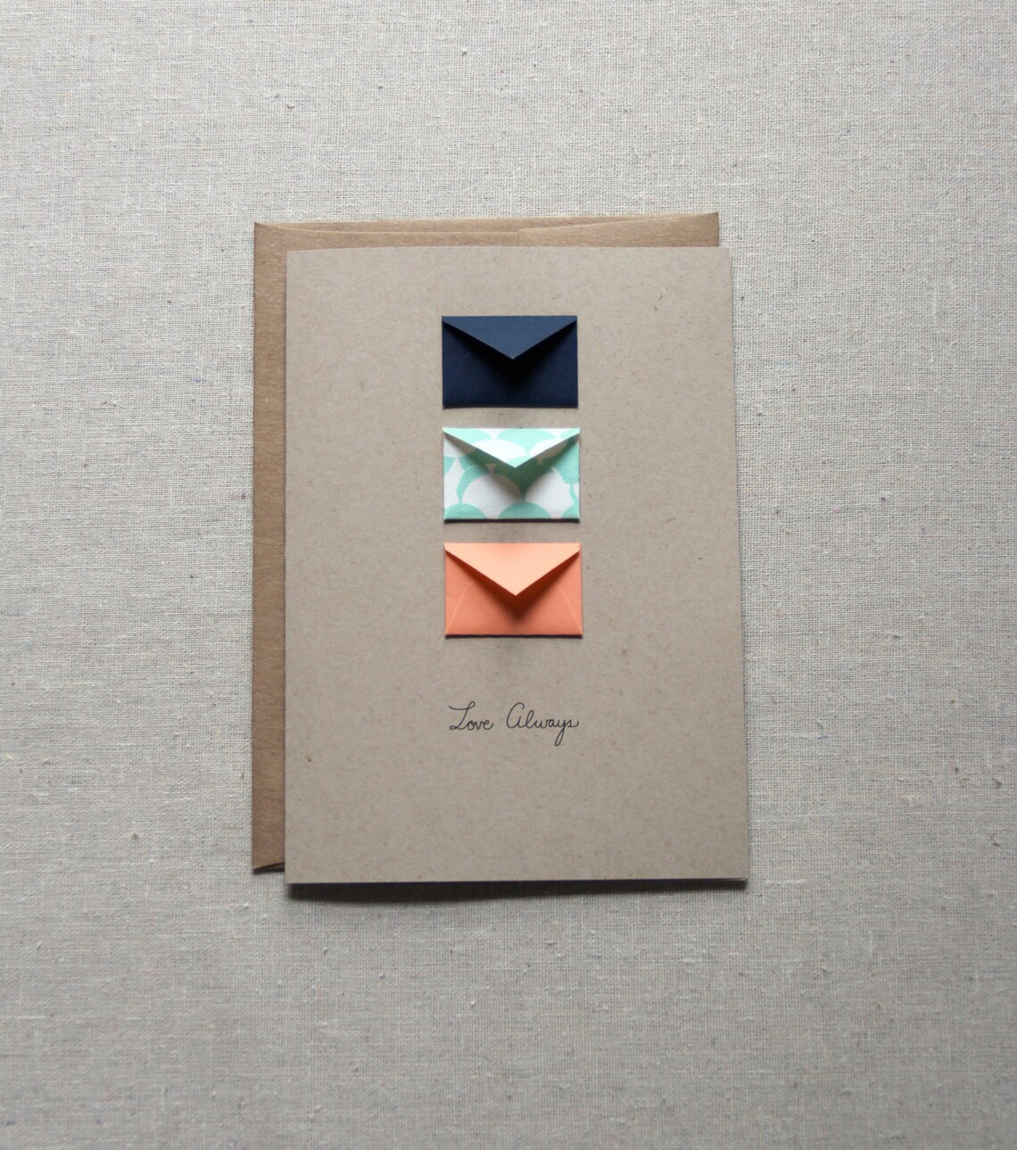 Love Always Tiny Envelopes Card - Etsy