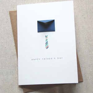 Father's Day Card Striped Tie Tiny Envelopes Card image 1