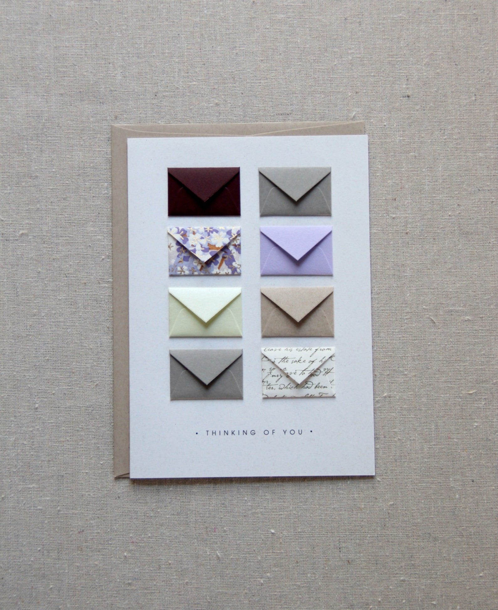 Thinking of You Tiny Envelopes Card - Etsy