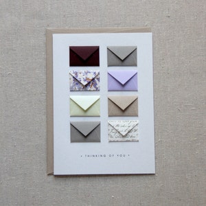 Thinking of You Tiny Envelopes Card