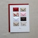 I Love You Tiny Envelopes Card with blank notes and confetti 
