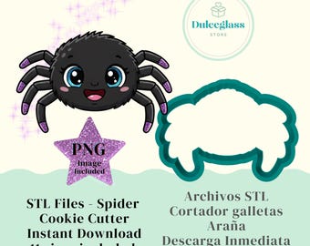 Spider Cookie Cutter STL Files – 11 Sizes (Digital Download)