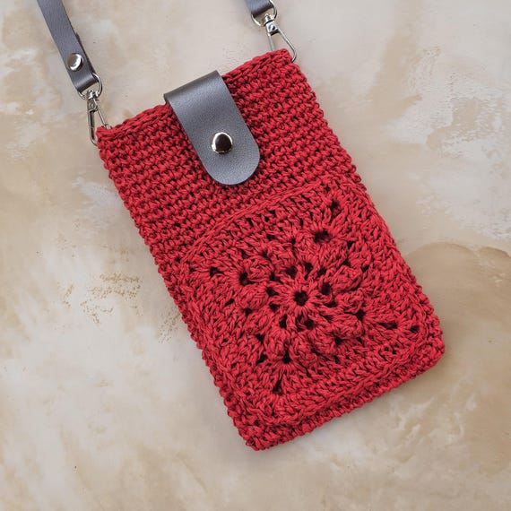 Ganchillo Bolsos De Rafia Rojos Bolso Bandolera De Rafia Roja De