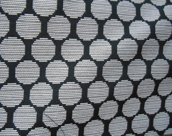black white DOTS woven upholstery fabric by the yard home decor,40-29-06-0714
